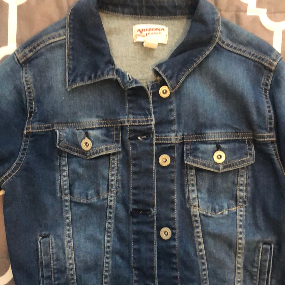 Dark blue jean jacket